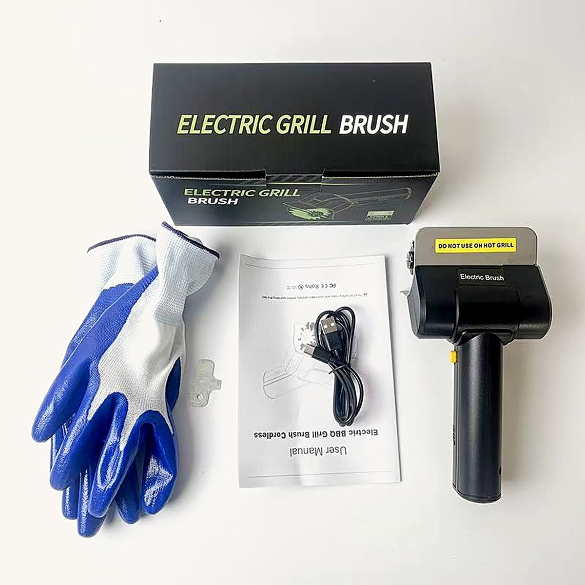 Brasillo v1 | Cepillo eléctrico para parrilla con 1 cabezal