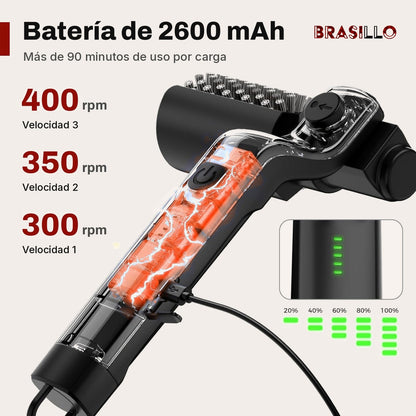 Brasillo v2 | Cepillo eléctrico para parrilla con 2 cabezales